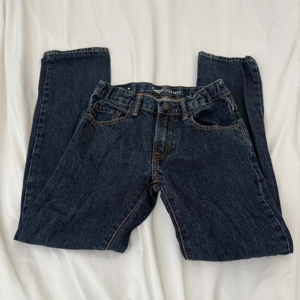 gap kids straight leg jean  Size 12 slim   Condition: great   Color: dark wash d